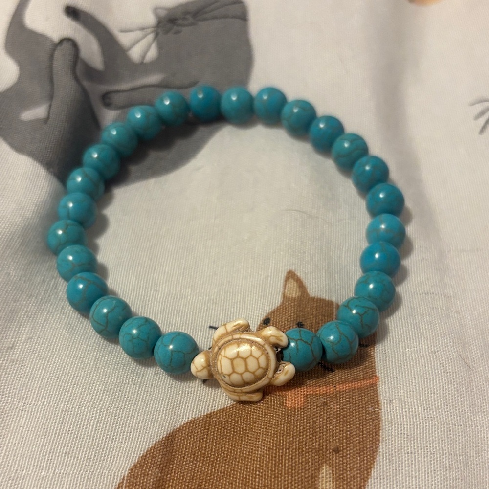 sea turtle turquoise bracelet